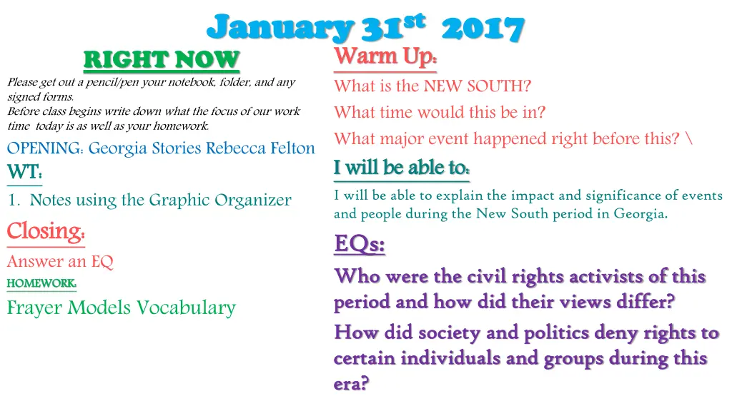 january 31 january 31 st