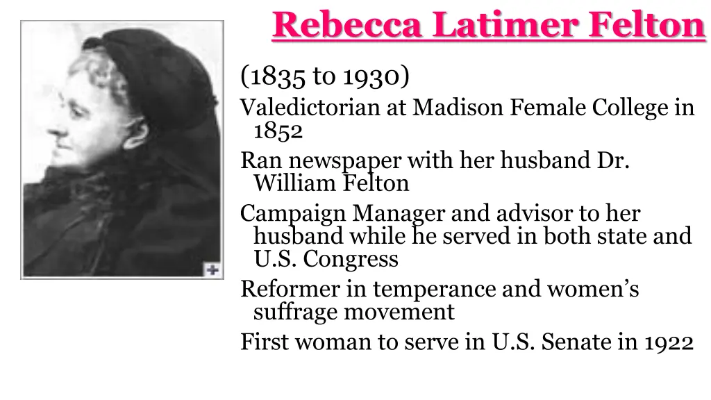 rebecca latimer felton