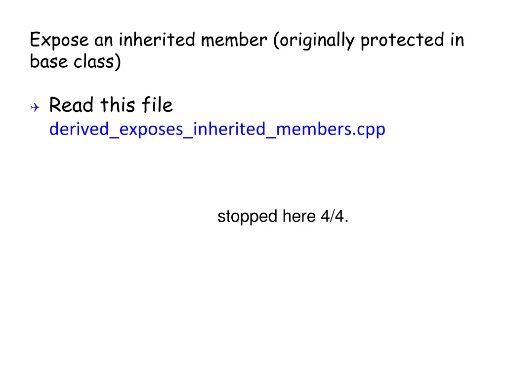 expose an inherited member originally protected