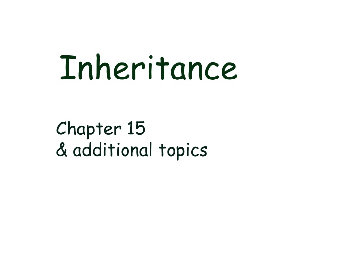 inheritance