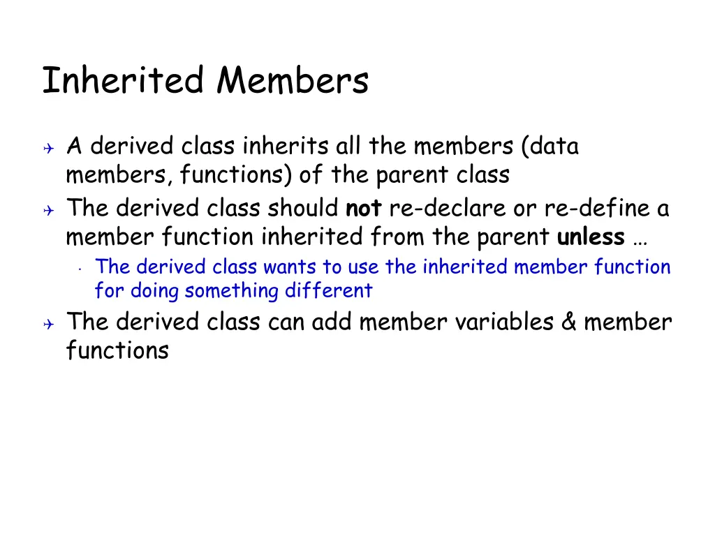 inherited members