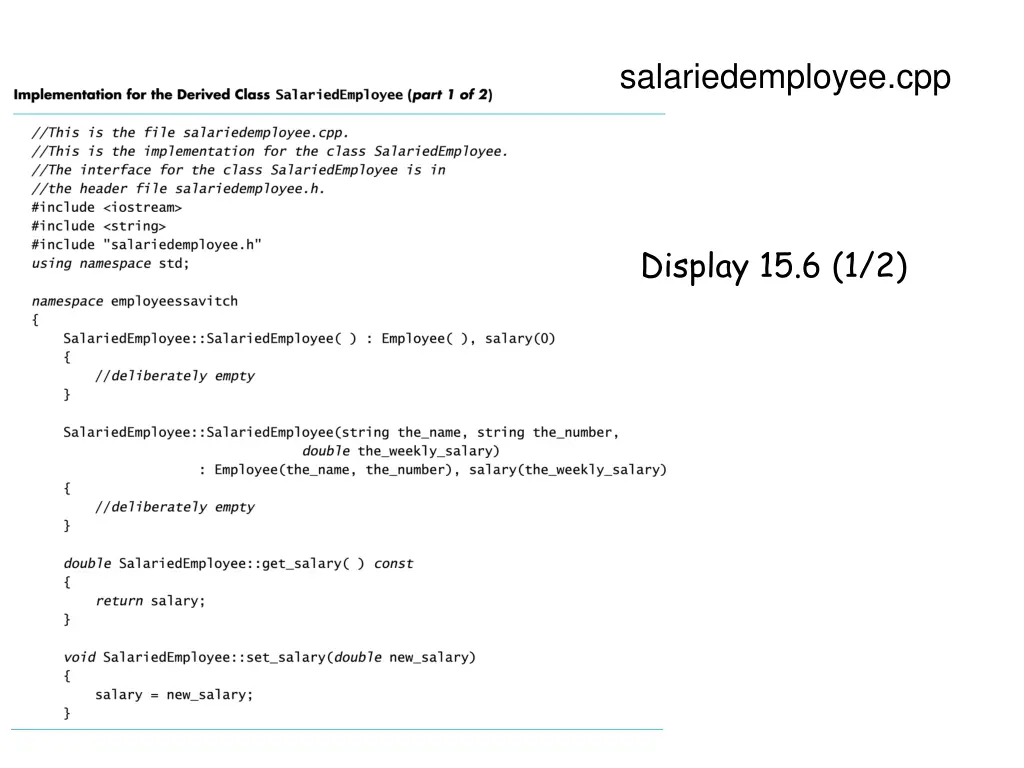 salariedemployee cpp