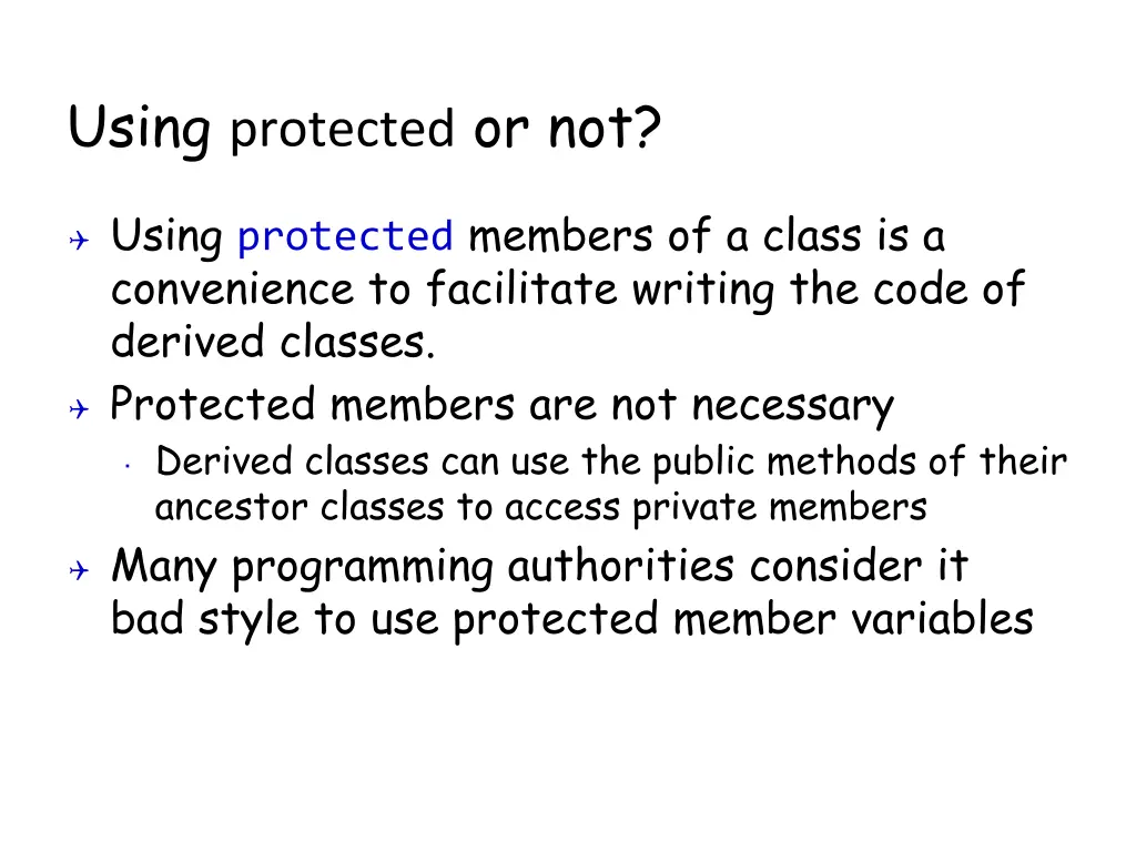 using protected or not