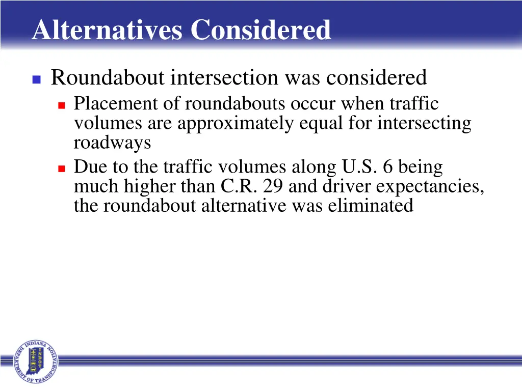 alternatives considered 3