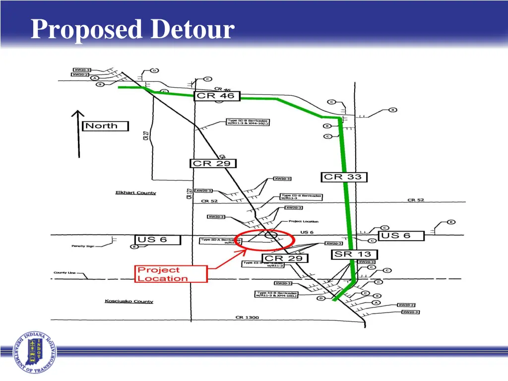 proposed detour