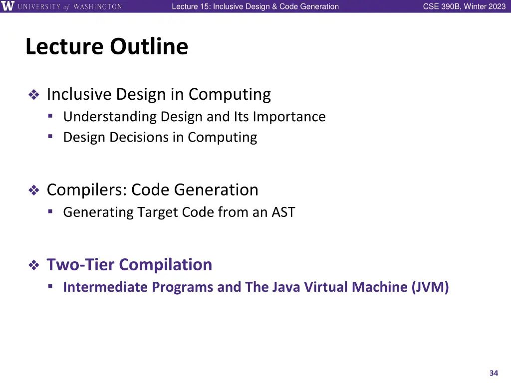 lecture 15 inclusive design code generation 33