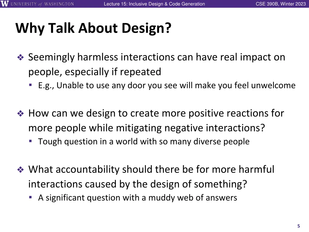 lecture 15 inclusive design code generation 4
