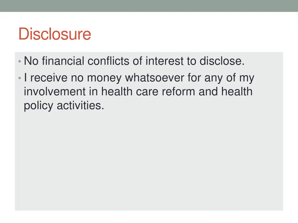 disclosure
