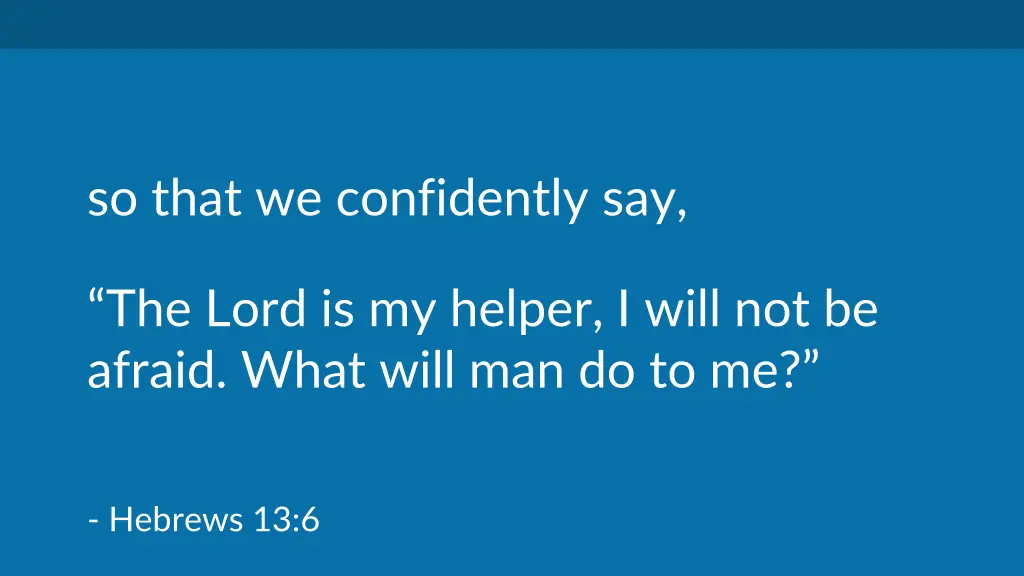 so that we confidently say