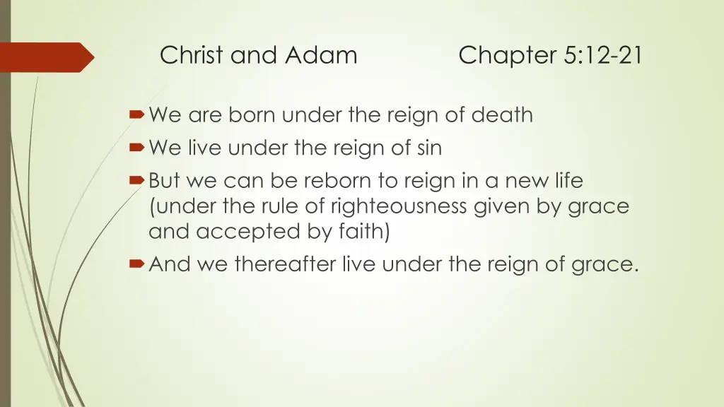 christ and adam chapter 5 12 21 10