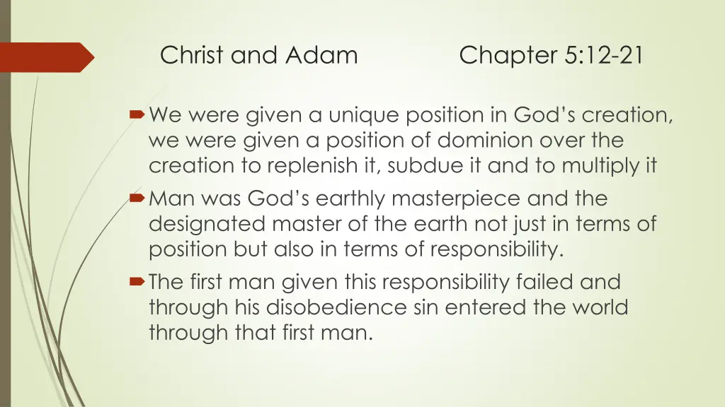 christ and adam chapter 5 12 21 12