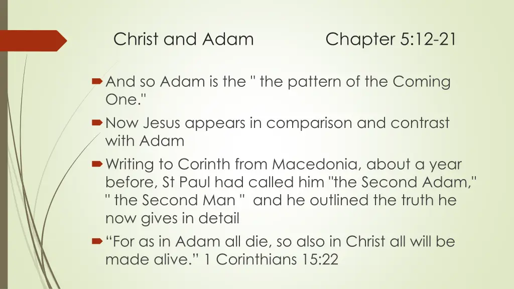 christ and adam chapter 5 12 21 13