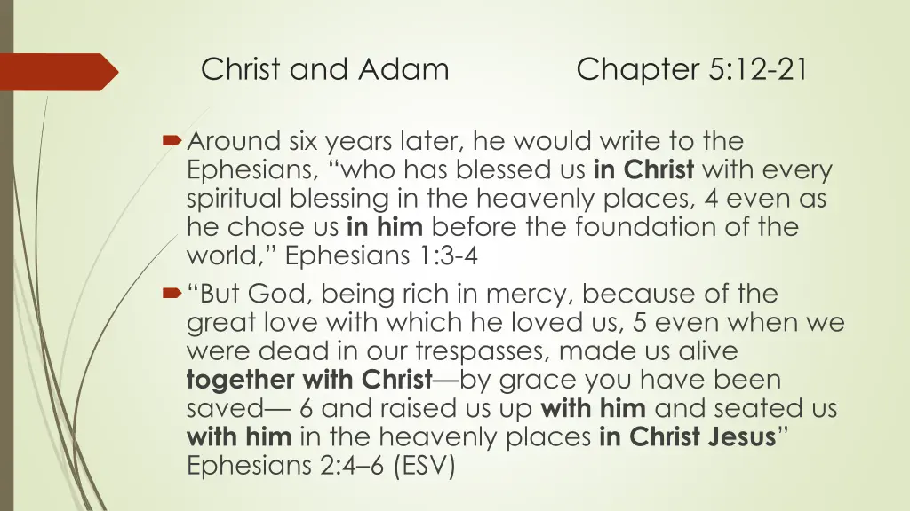 christ and adam chapter 5 12 21 14