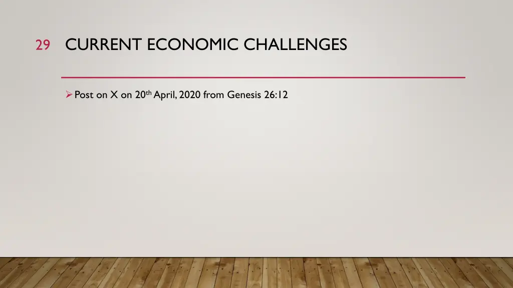 current economic challenges