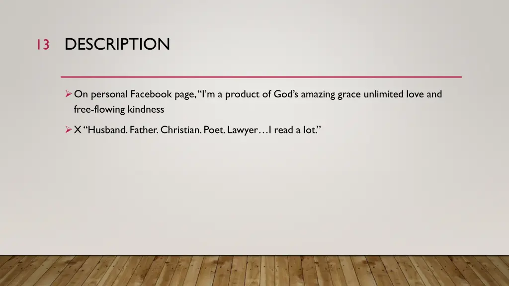 description