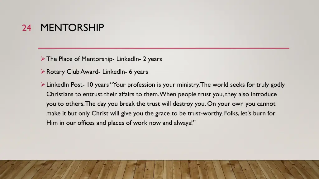 mentorship 1