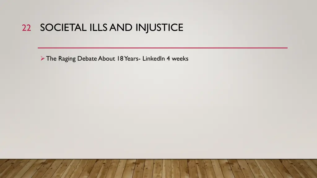 societal ills and injustice 2
