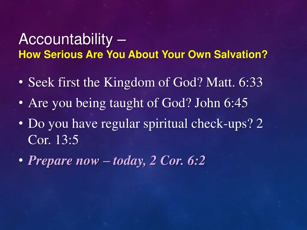 accountability how serious are you about your