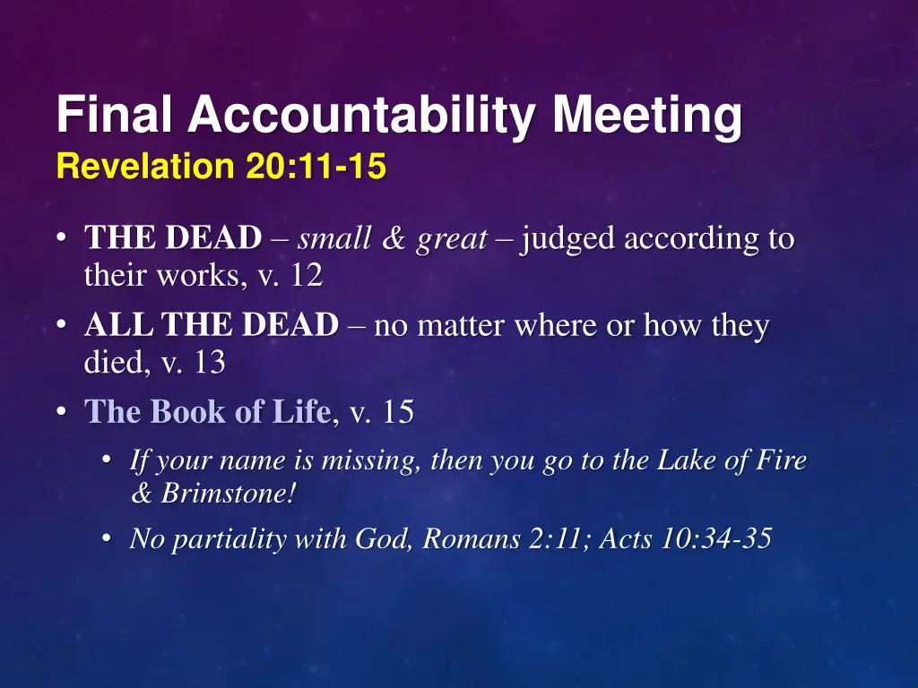 final accountability meeting revelation 20 11 15