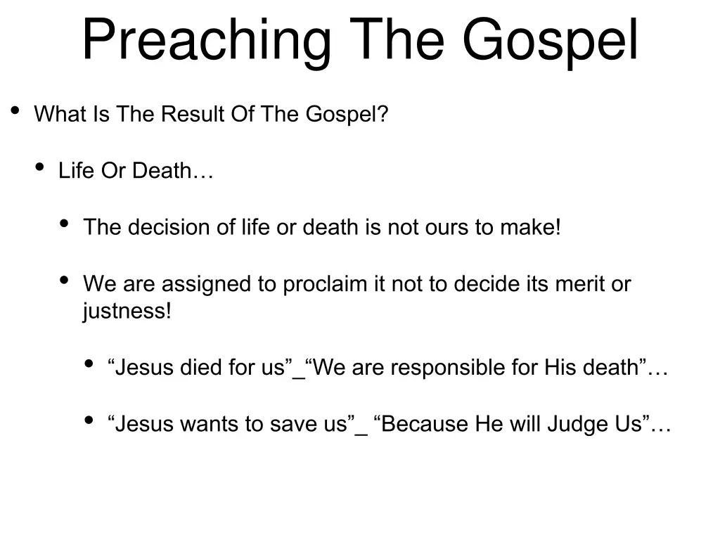 preaching the gospel 2