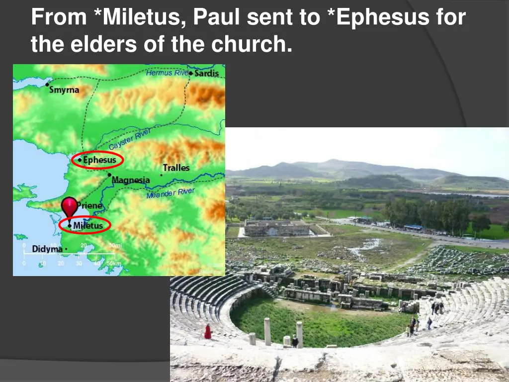 from miletus paul sent to ephesus for the elders