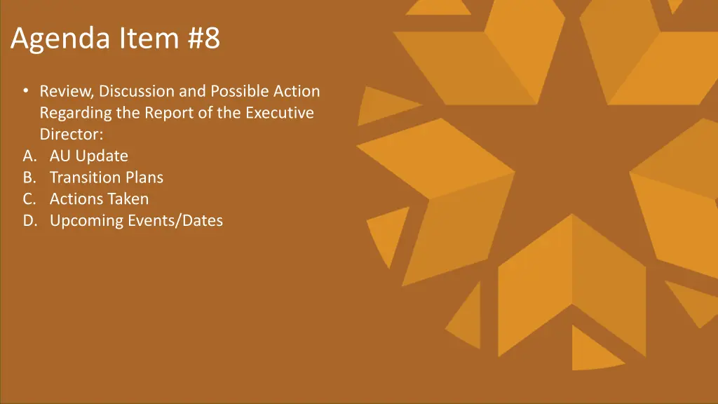 agenda item 8