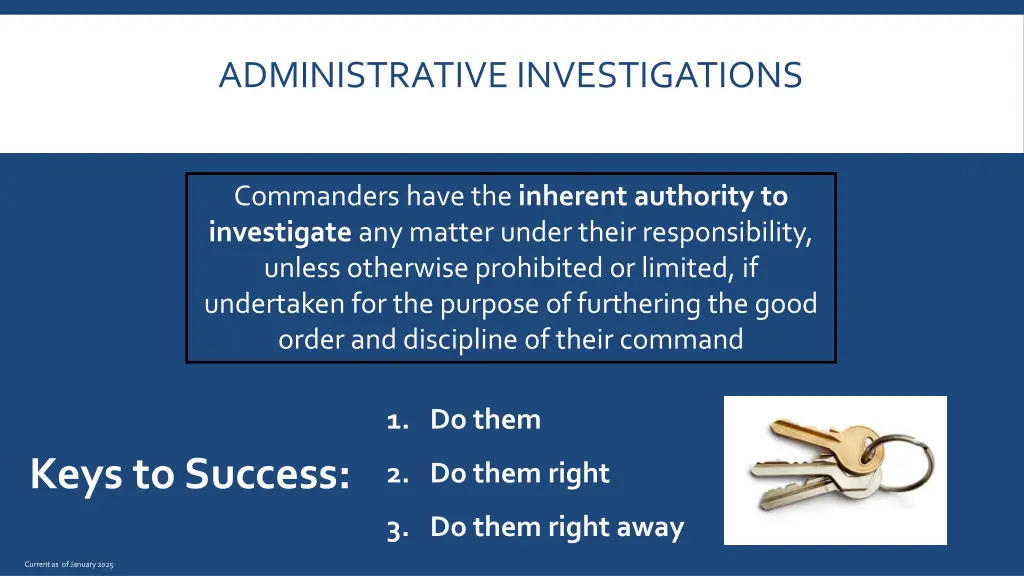 administrative investigations