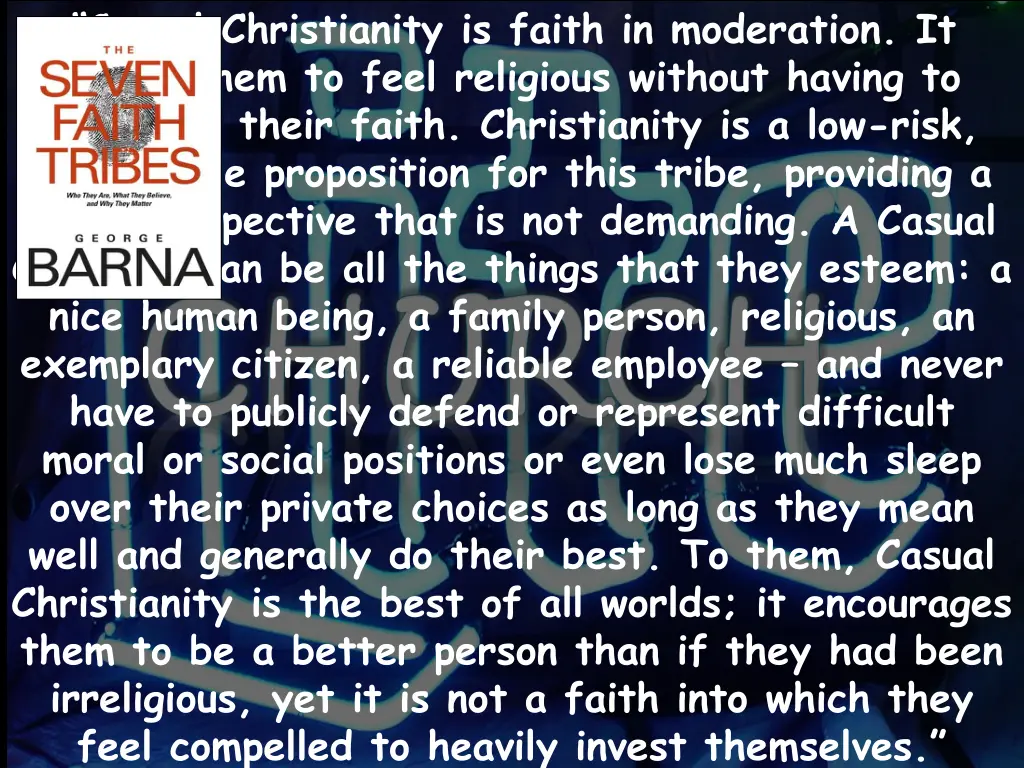 casual christianity is faith in moderation