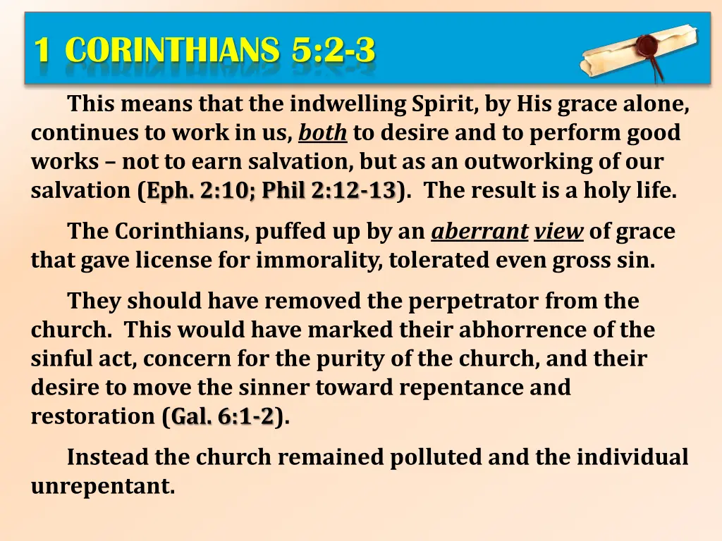 1 corinthians 5 2 3 4