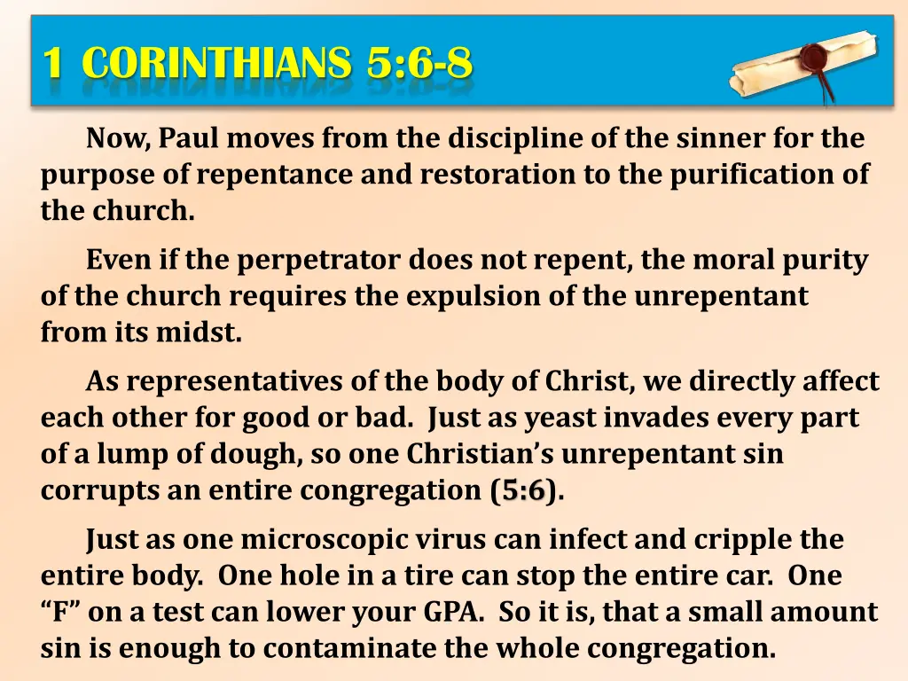 1 corinthians 5 6 8 1