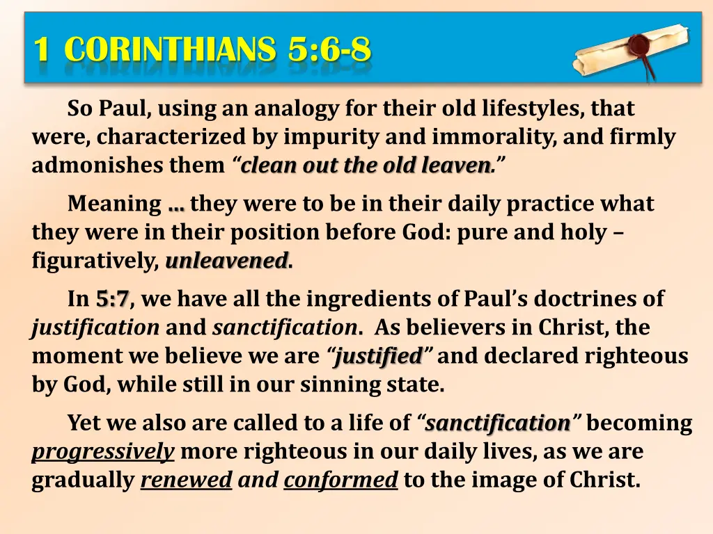 1 corinthians 5 6 8 2