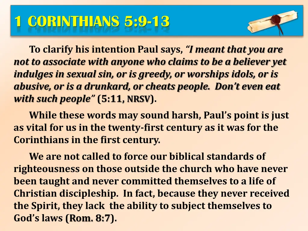 1 corinthians 5 9 13 2