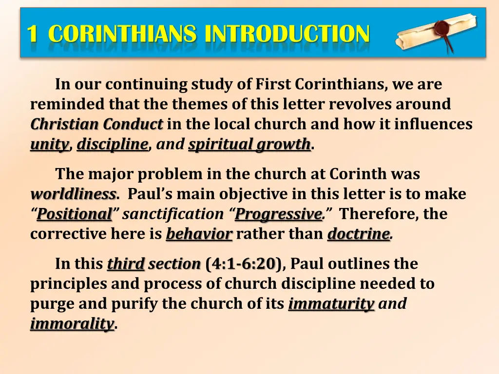 1 corinthians introduction