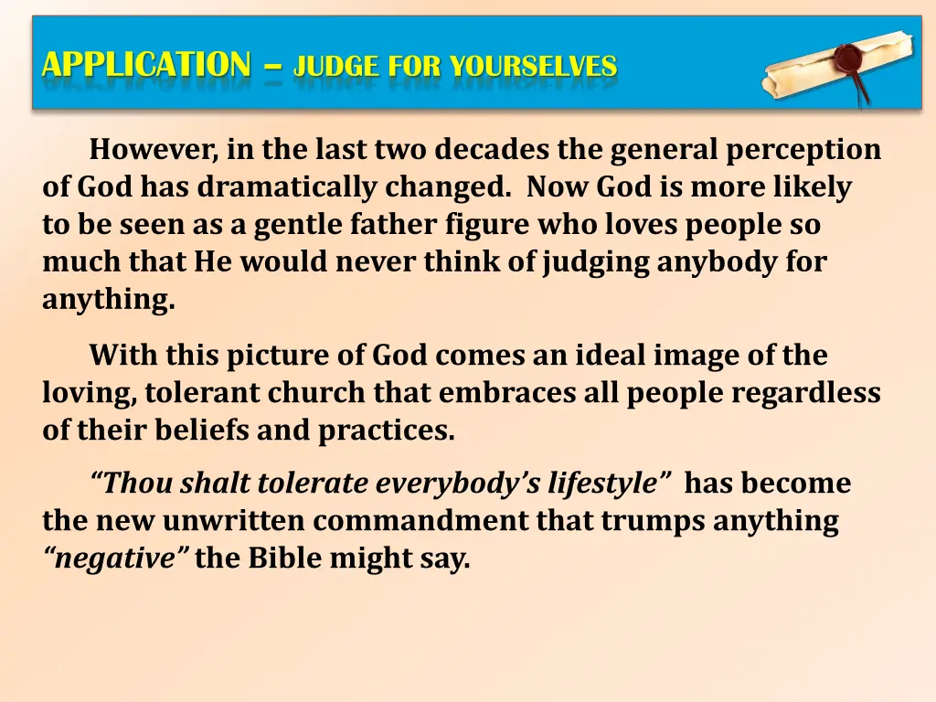 application judge for yourselves 1