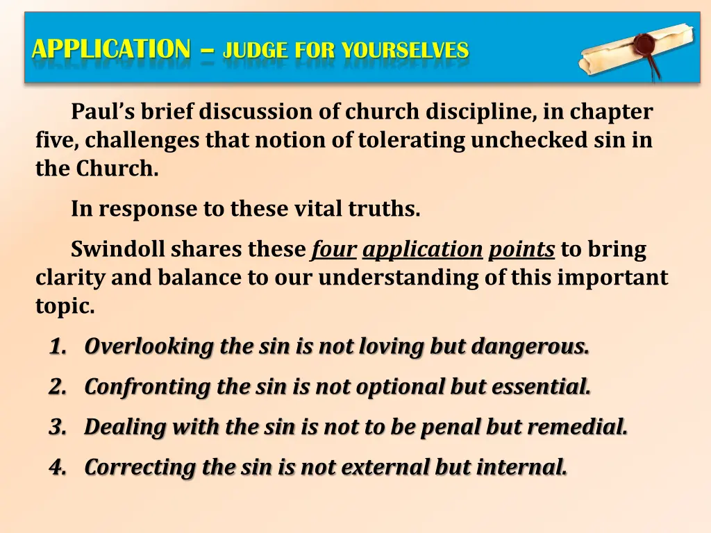 application judge for yourselves 2