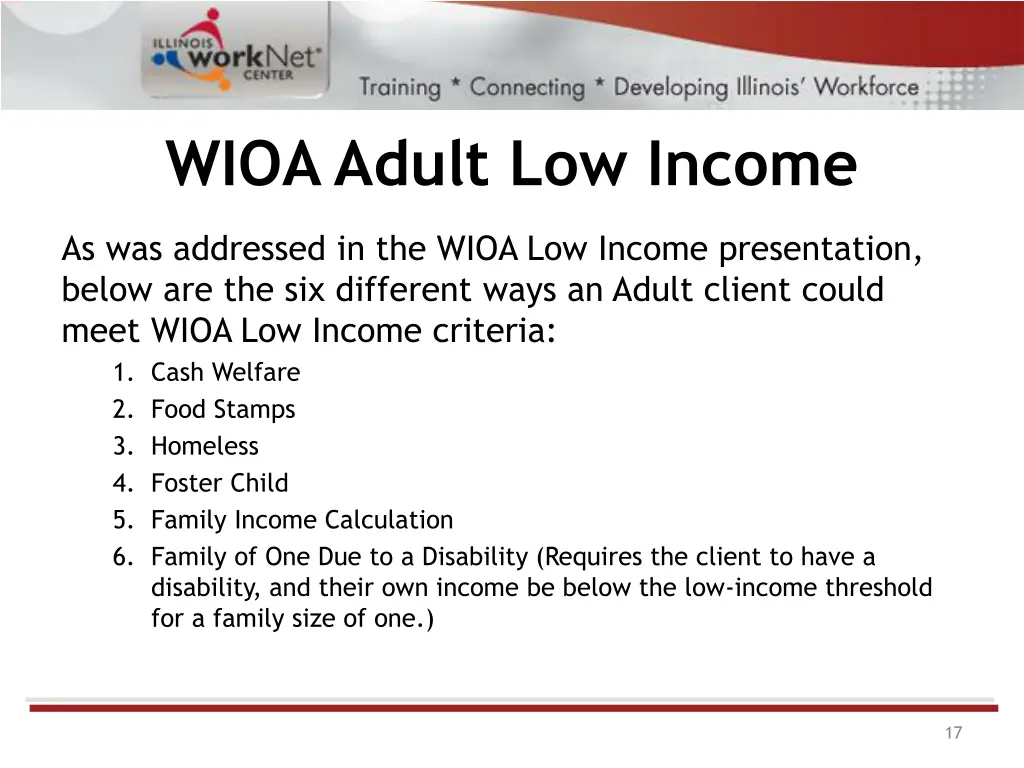wioa adult low income