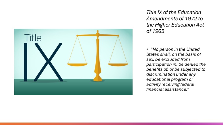 title ix of the education amendments of 1972