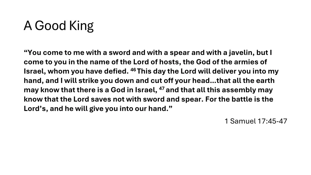 a good king 3