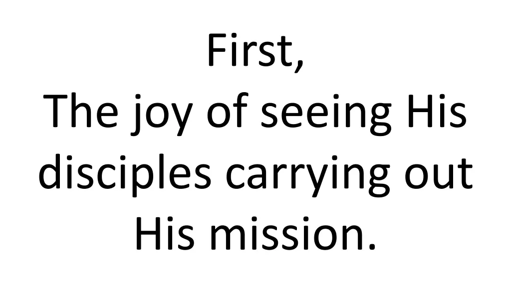 first