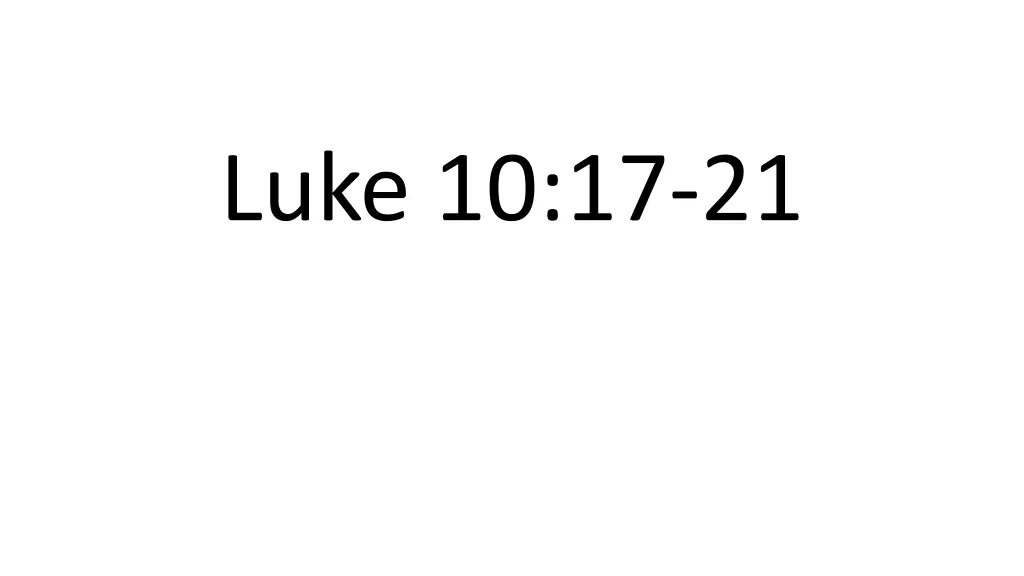 luke 10 17 21