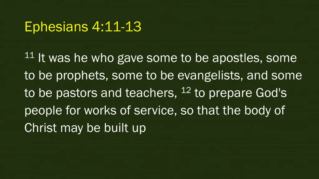 ephesians 4 11 13