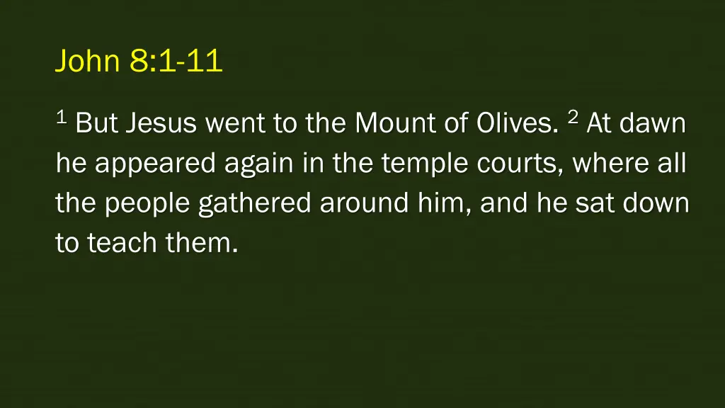 john 8 1 11
