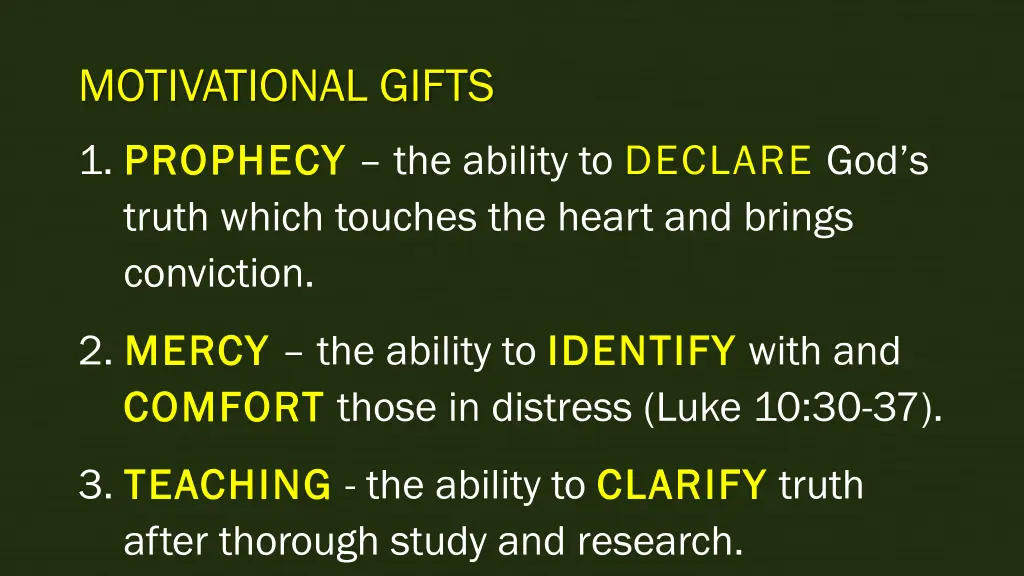 motivational gifts