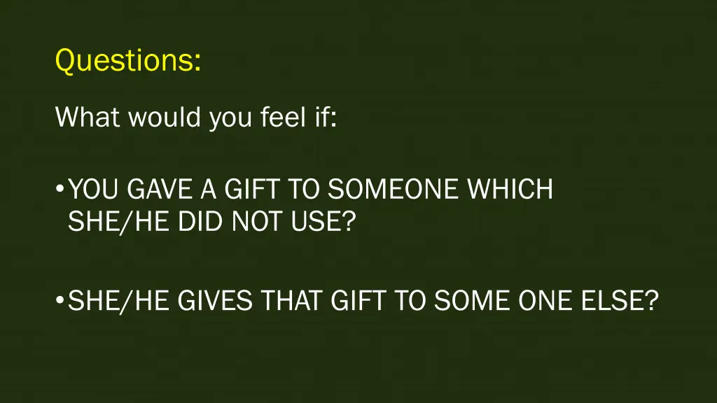 questions