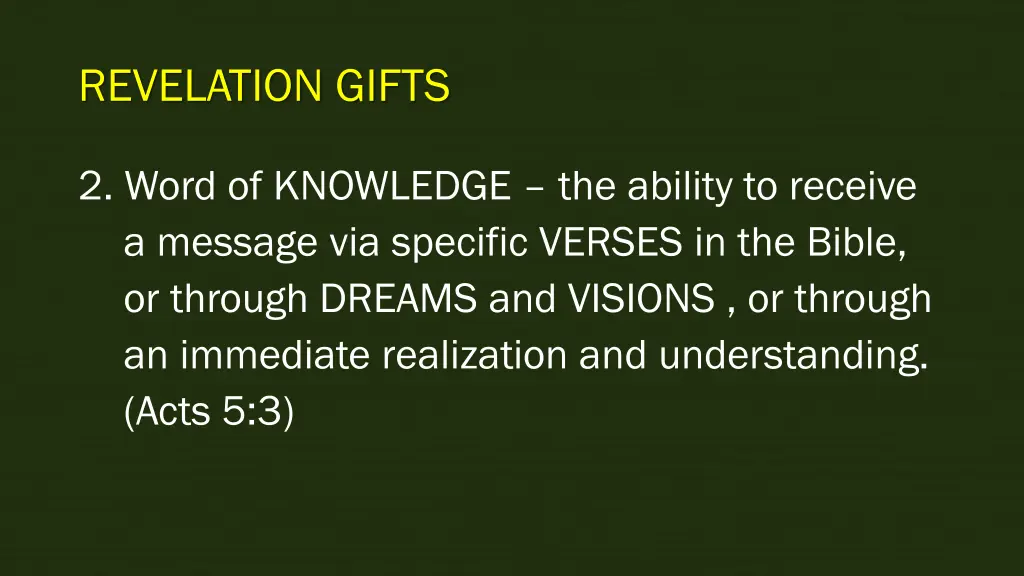 revelation gifts 1