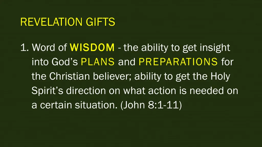 revelation gifts