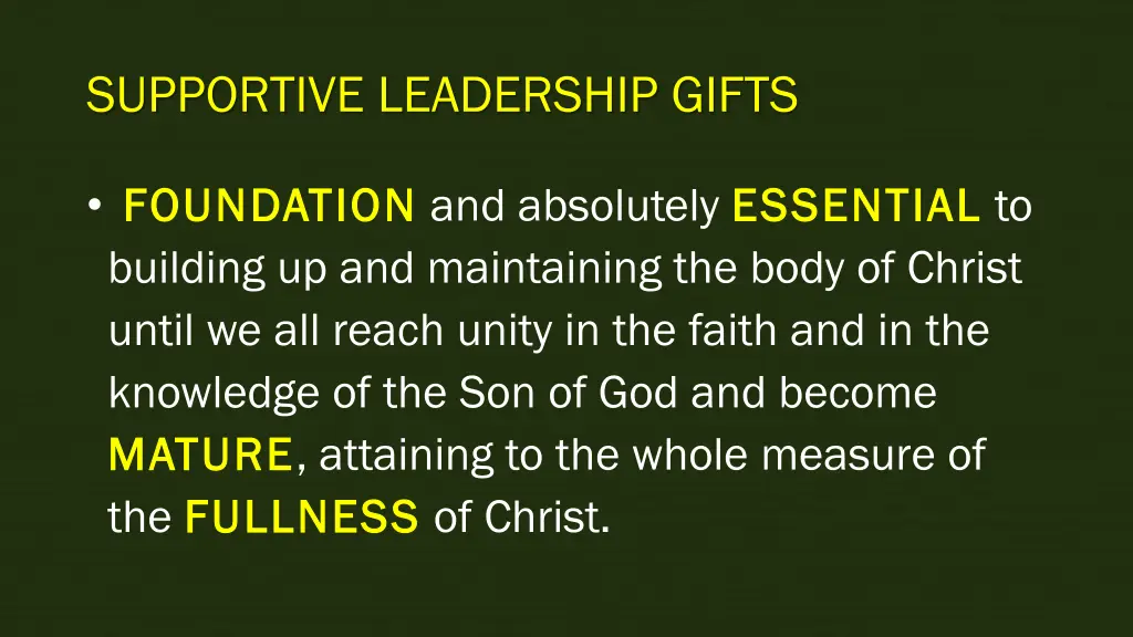 supportive leadership gifts