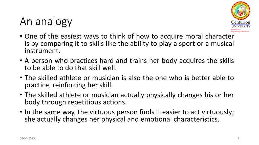 an analogy
