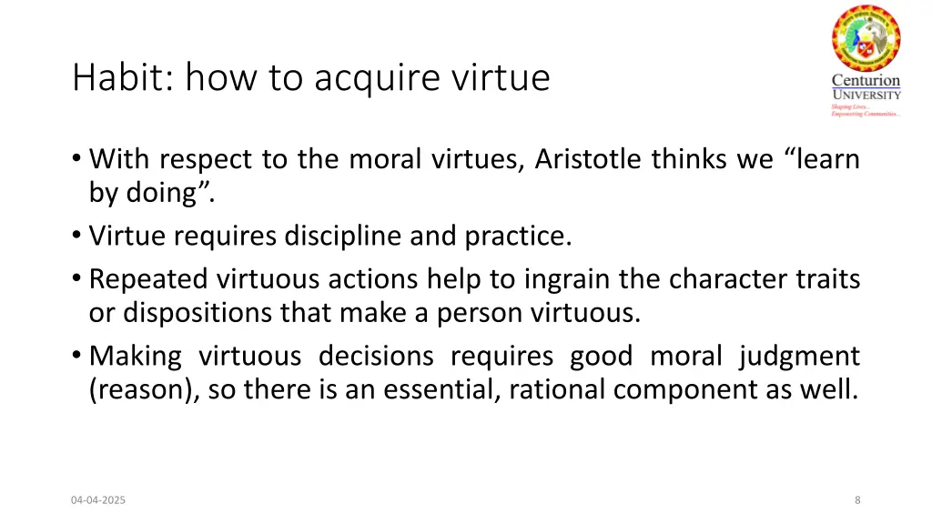 habit how to acquire virtue