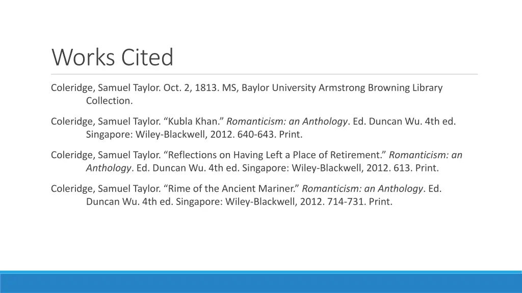 works cited